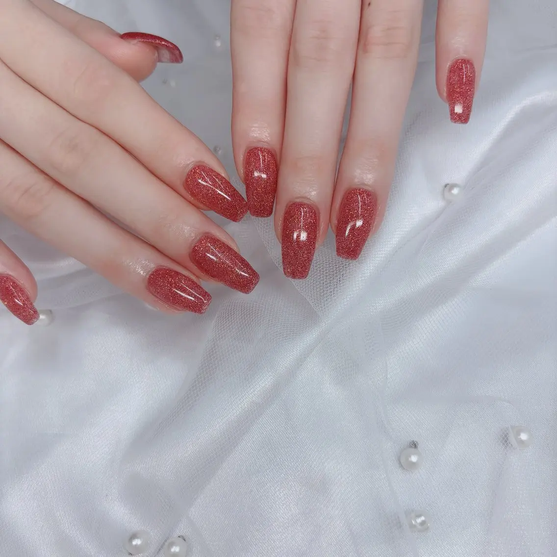 ネイル オーロラネイル フットネイル フレンチネイル ガラスフレンチ 氷ネイル・うるうるネイル ハンドネイル Lance nailのネイルデザイン