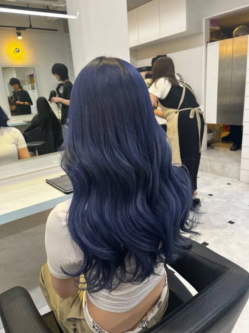 ロング カラー ヘアカラー トリートメント ブリーチカラー 🩵MIZUKIのヘアスタイル