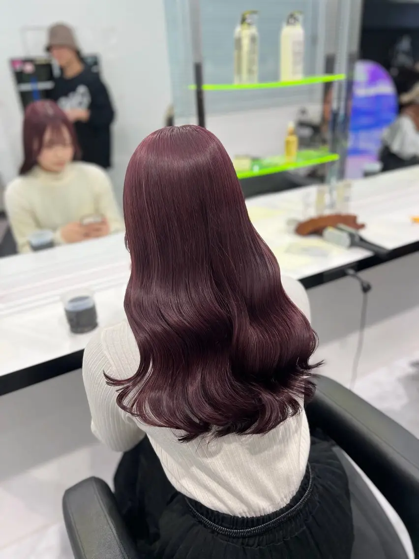 ミディアム ヘアカラー トリートメント ヘアセット カラー指名NO.1 🌈Neneのヘアスタイル