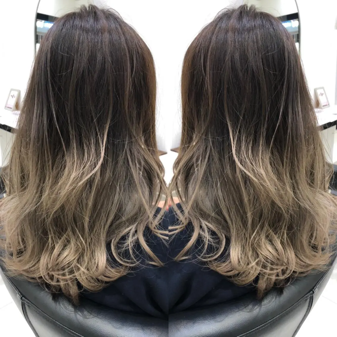 ロング 岸 保奈美のヘアスタイル