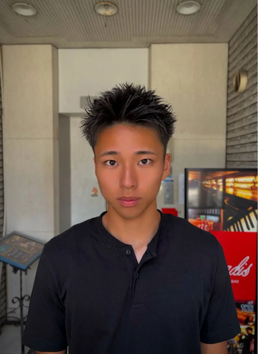 ショート メンズ スパイキーショート ショートヘア カット UMM daichi メンズパーマのヘアスタイル