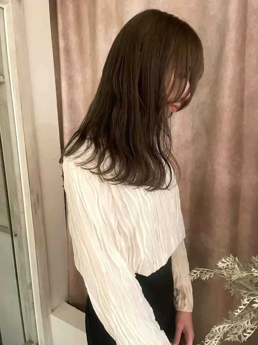 セミロング カラー 🙃 透明感カラー/ボブのヘアスタイル