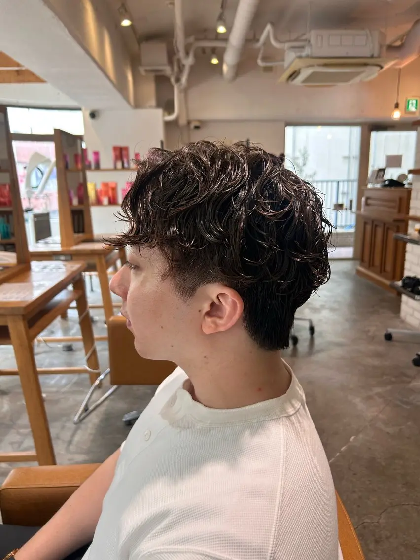 パーマ メンズ カット パーマ カットモデル 募集🪄🫧まどかのヘアスタイル