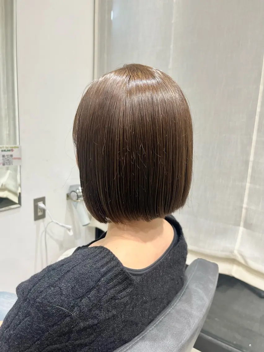 ショート カラー カット ヘアカラー トリートメント ボブ/美髪矯正 /佐藤　奈巳のヘアスタイル
