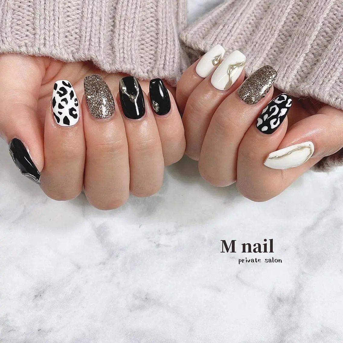 ネイル 持ち込み ハンドネイル M nailのネイルデザイン