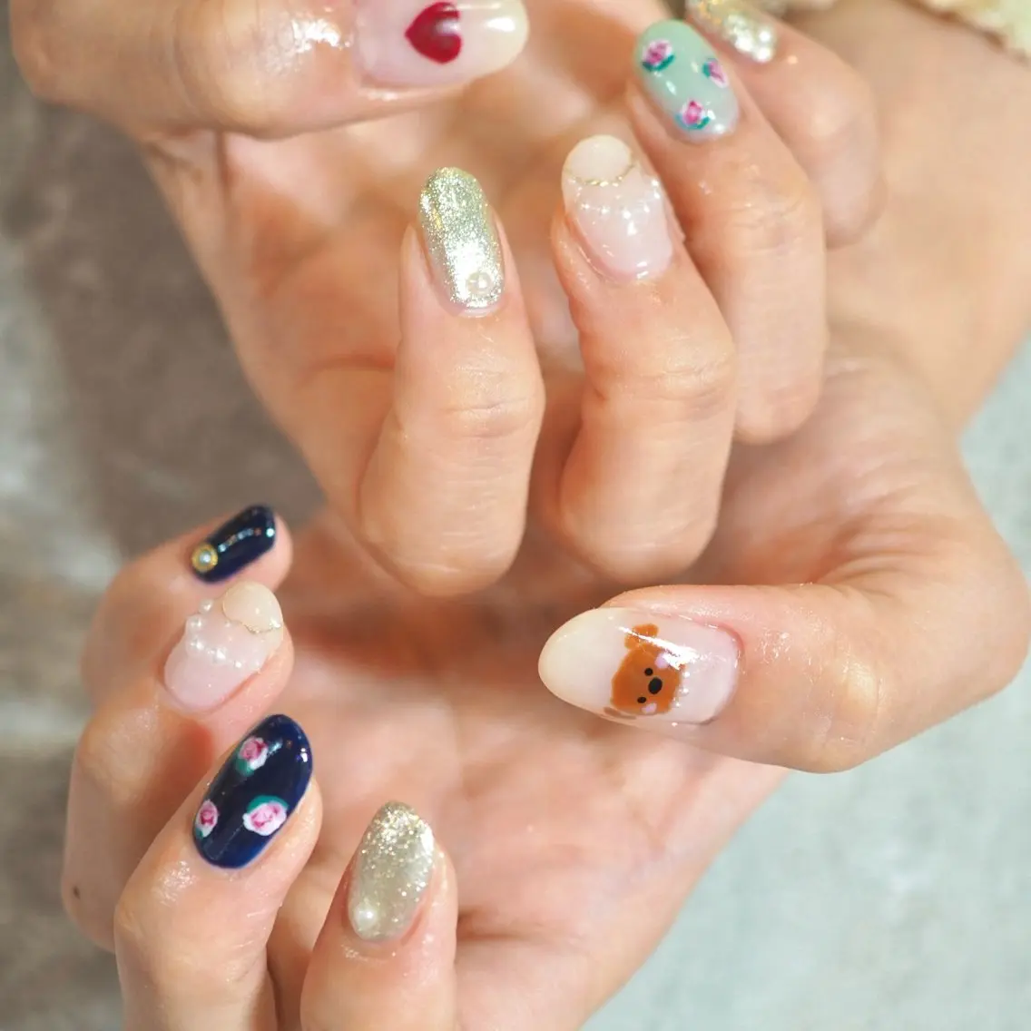 ネイル ハンドネイル glaNje aoiのネイルデザイン