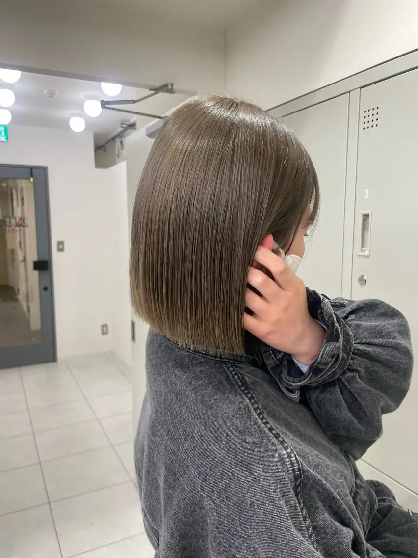 ショート カット ヘアカラー 艶ハイトーン/透明感 カラー/RUNAのヘアスタイル