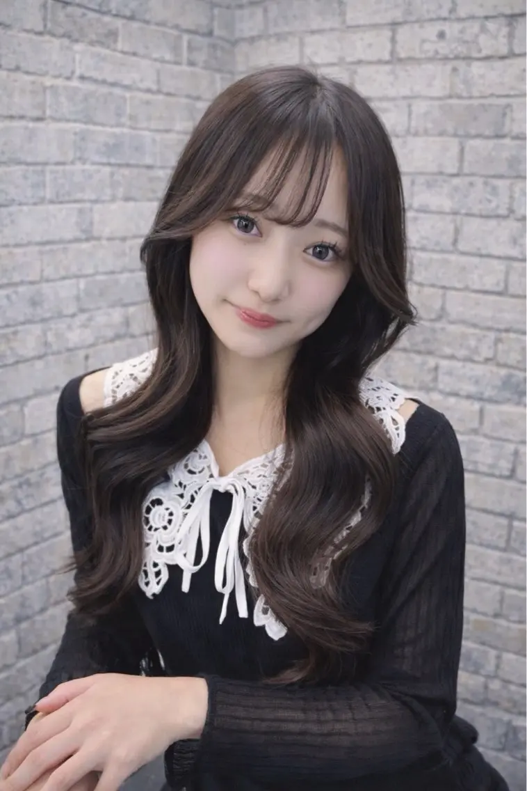ロング カラー ヘアカラー トリートメント ヘアセット 透明感カラー/ ブリーチ/💓パタオのヘアスタイル