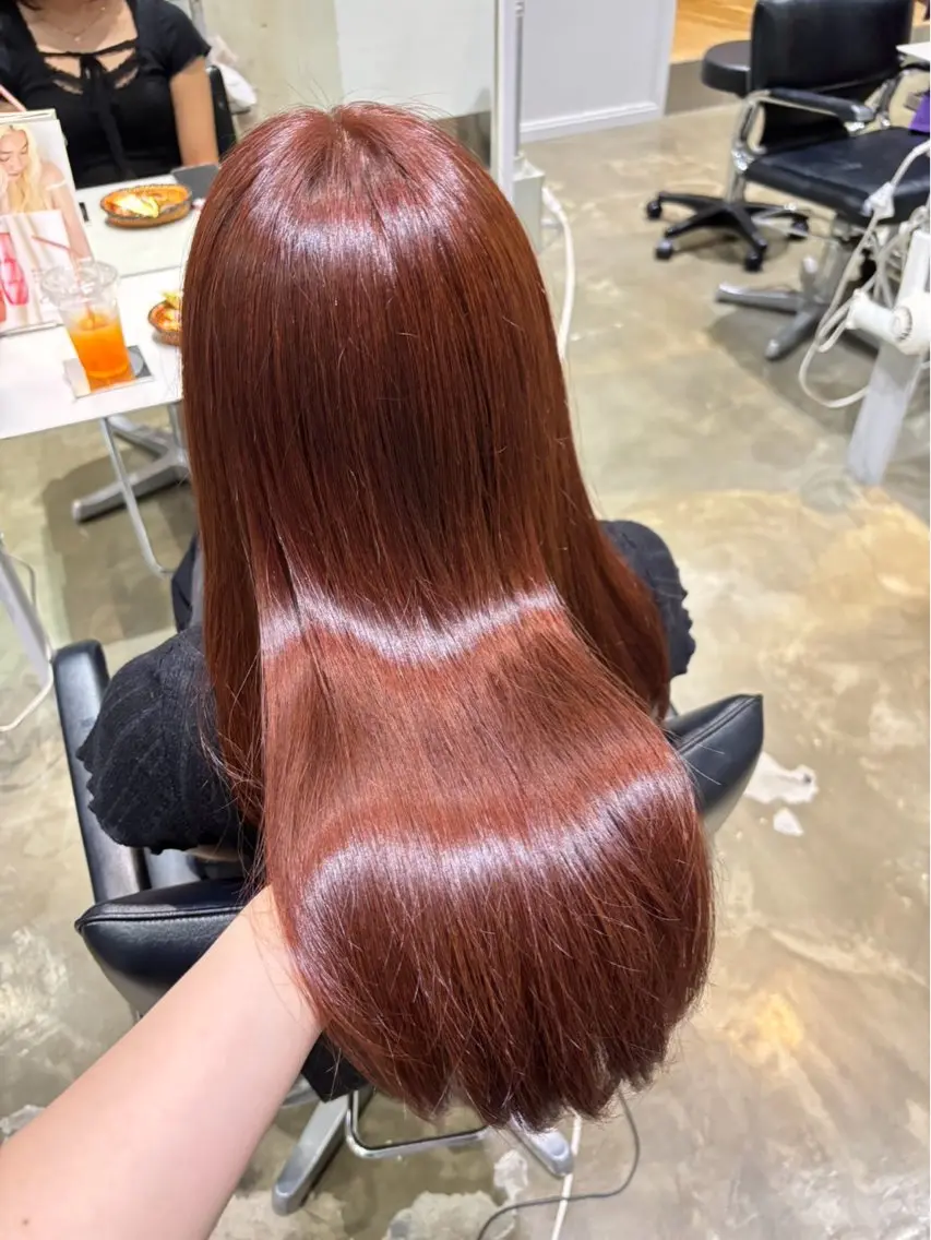 ロング ヘアカラー Helena_あやか 透明感カラー/まつパのマツエク・マツパデザイン