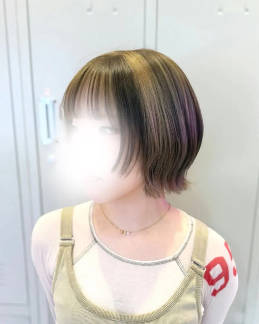 ミディアム カット amane໒꒱ショー ト/ボブ/のヘアスタイル