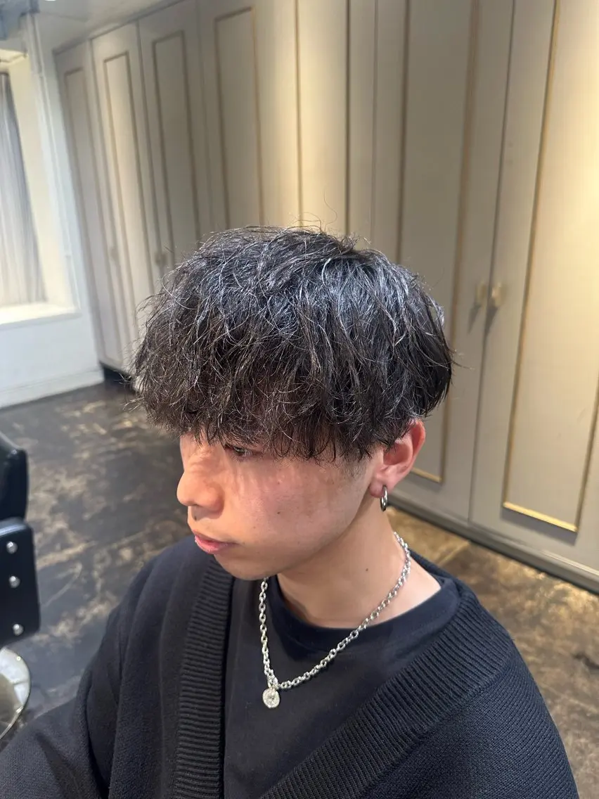メンズ 👑パーマ/ ショート👑拓海のヘアスタイル