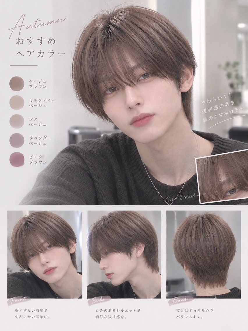 ショート 韓国メンズカラー┆ maoのヘアスタイル