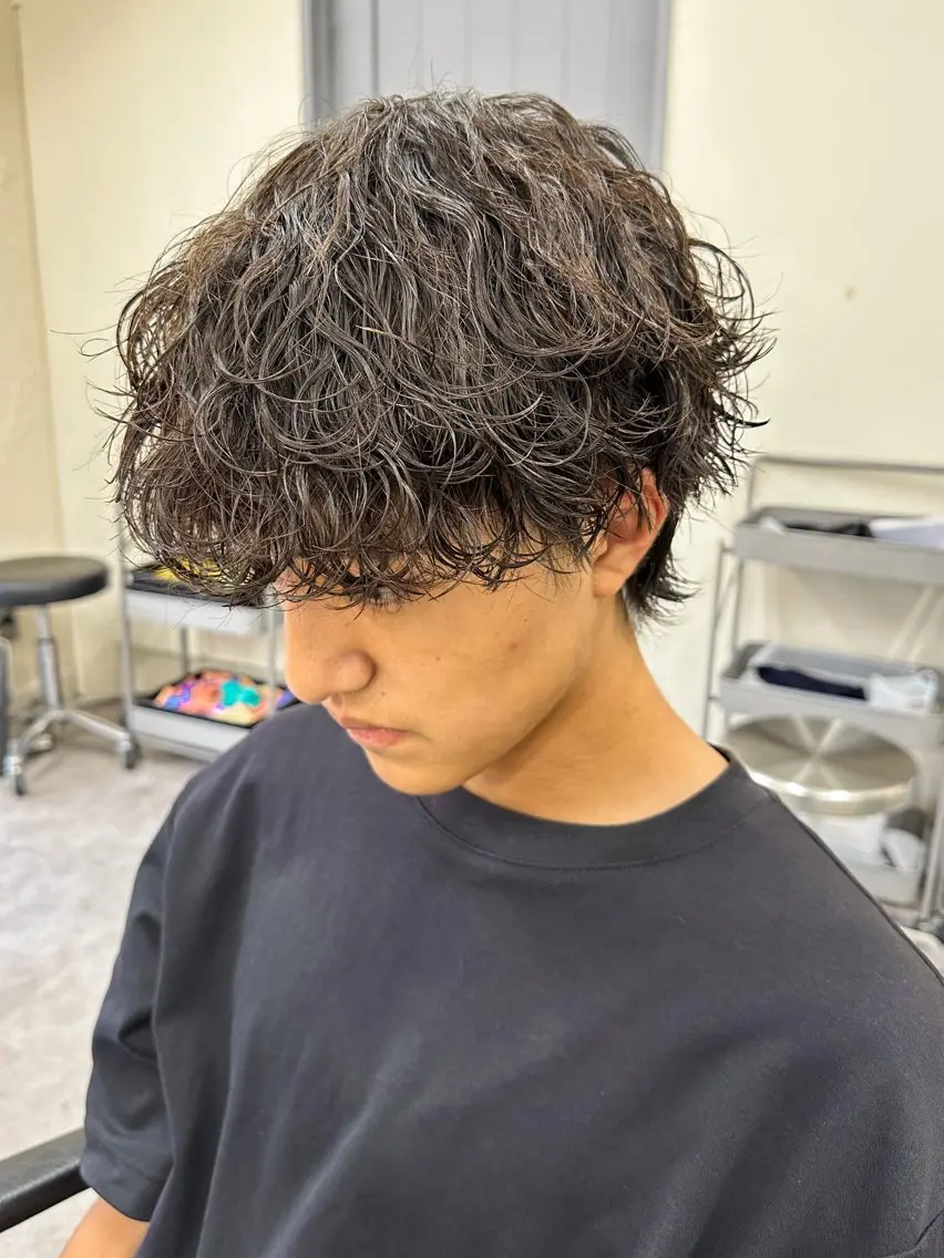ショート パーマ メンズ メンズパーマ メンズ特化ryoのヘアスタイル