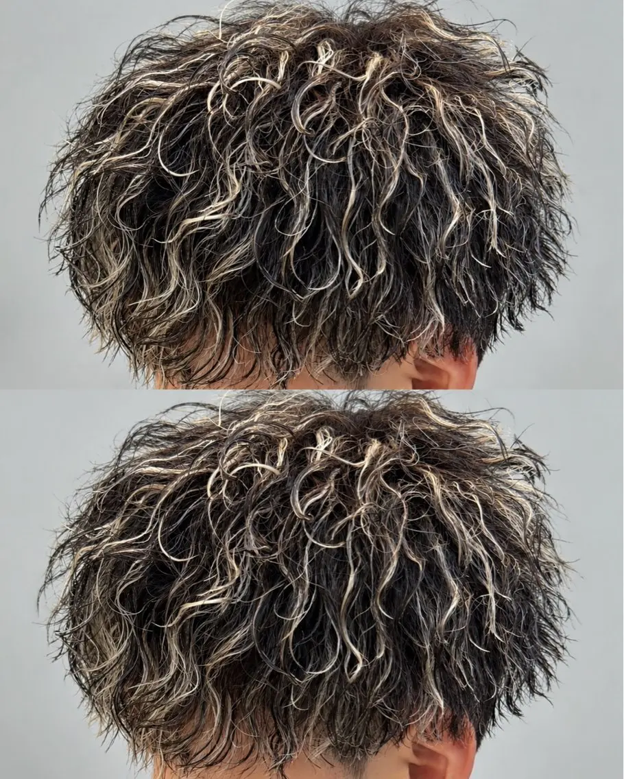 ショート カラー パーマ メンズ カット ヘアカラー パーマ トリートメント ヘッドスパ ヘアセット メンズ/ツイスパ/ レイヤー渋谷🌹のヘアスタイル