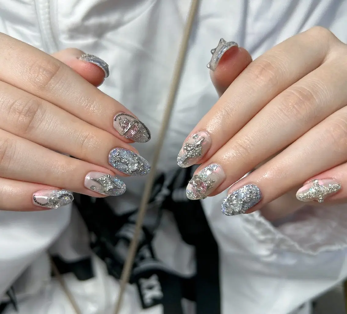 ネイル アートネイル フラワーネイル フットネイル ジェルネイル ガーリー ハンドネイル UM Nail Salonのネイルデザイン