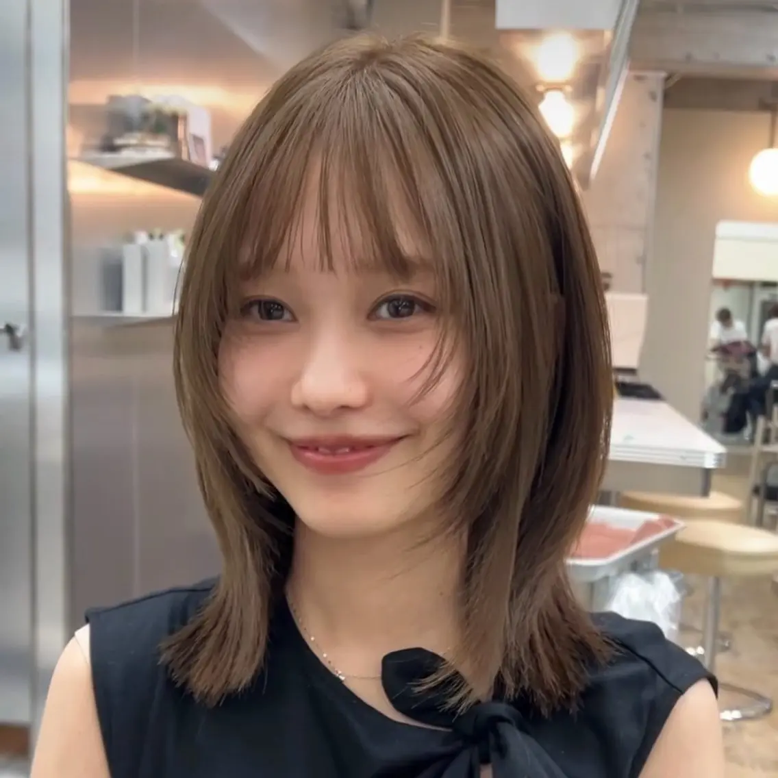 ミディアム 柳澤 興輝のヘアスタイル