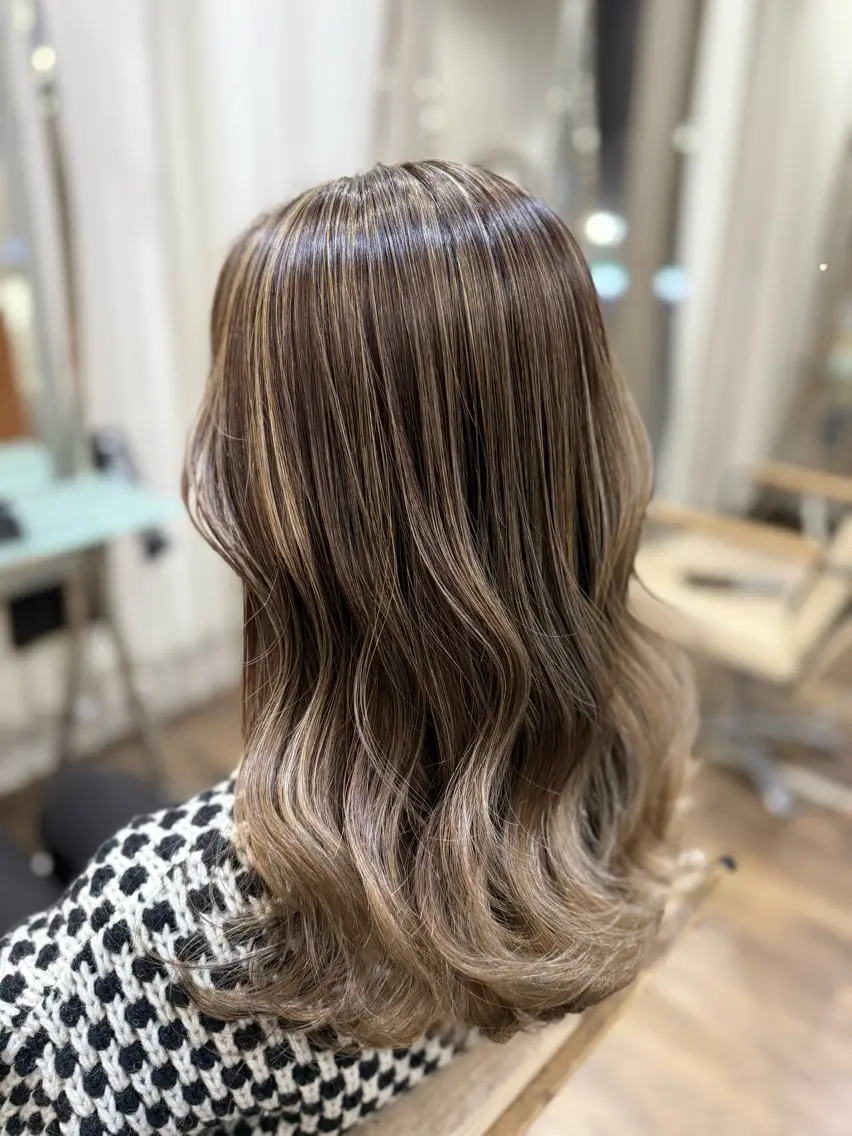 セミロング カラー パーマ ヘアアレンジ ハイライトカラー ハイライト カット ヘアカラー トリートメント 👑指名率No.1 👑坂口飛翔のヘアスタイル