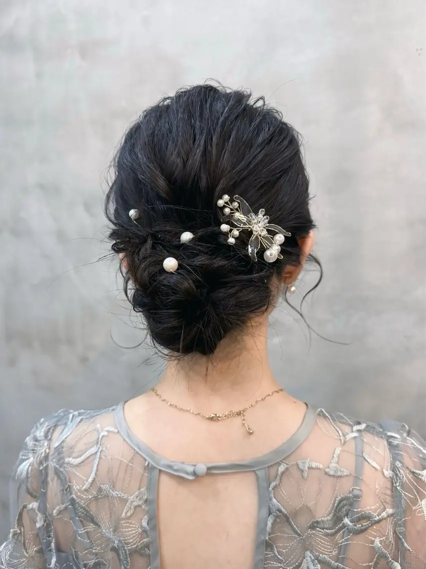 ロング 卒業式のヘアスタイル 浴衣 ヘアセット モデル様募集中/ 吉祥寺/ほえみのヘアスタイル