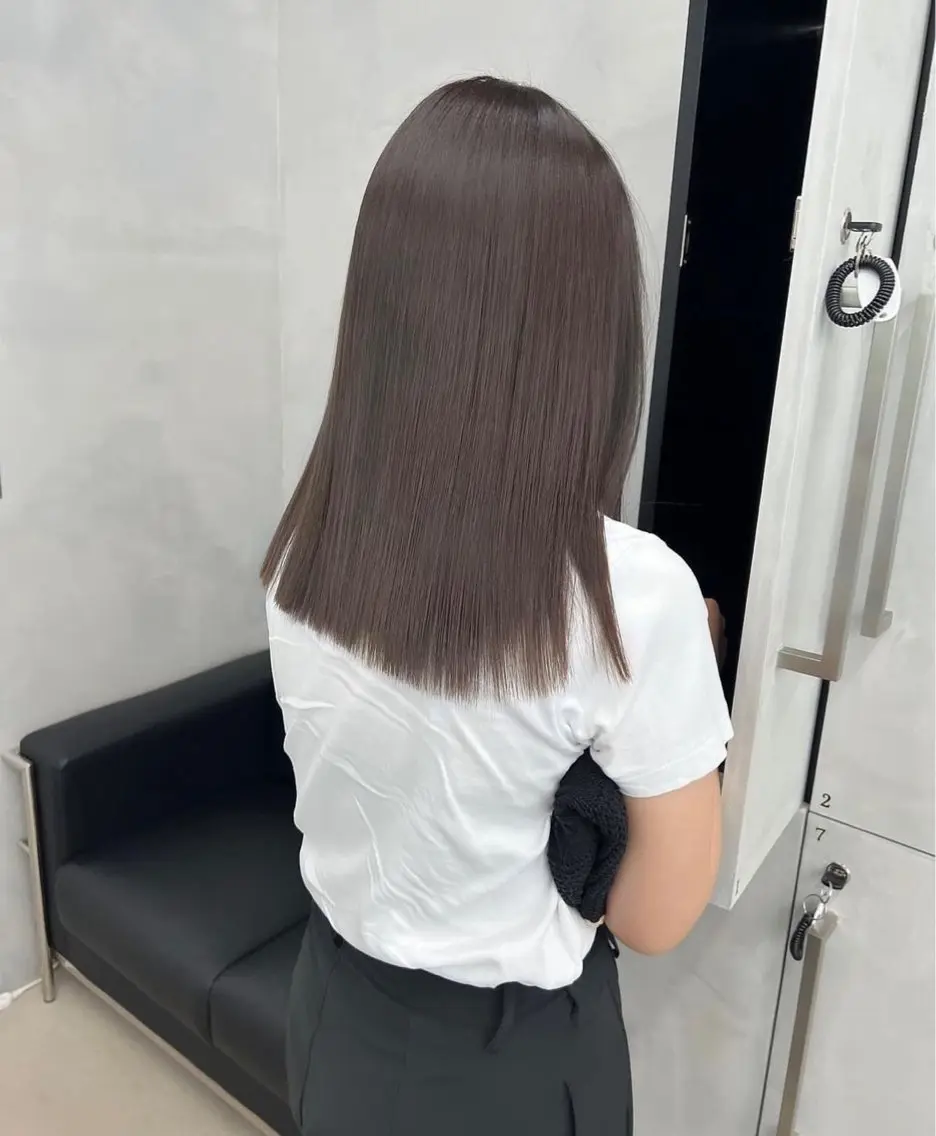 ミディアム カット ヘアカラー トリートメント 髪質改善/ベージュ 🎀mikuのヘアスタイル