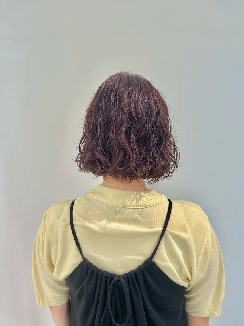 パーマ ボブ 柳内 建人のヘアスタイル