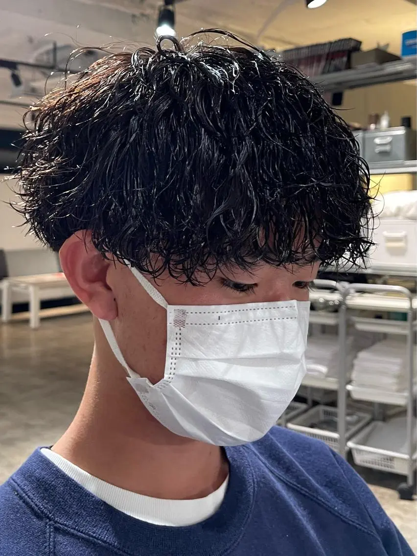 メンズカット＋パーマの写真