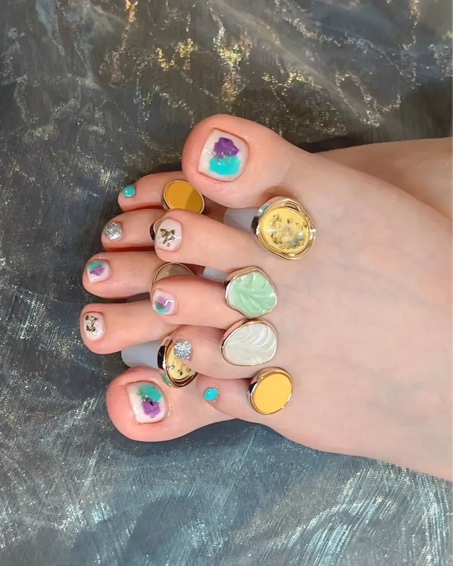 ネイル フットネイル フットネイル rii .eye/nailのマツエク・マツパデザイン