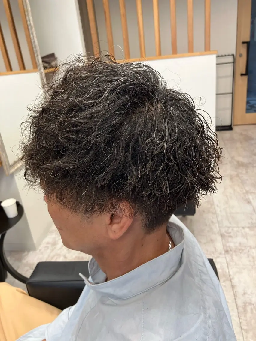 パーマ メンズ カット パーマ メンズ特化/パーマ/ フェードWATARUのヘアスタイル