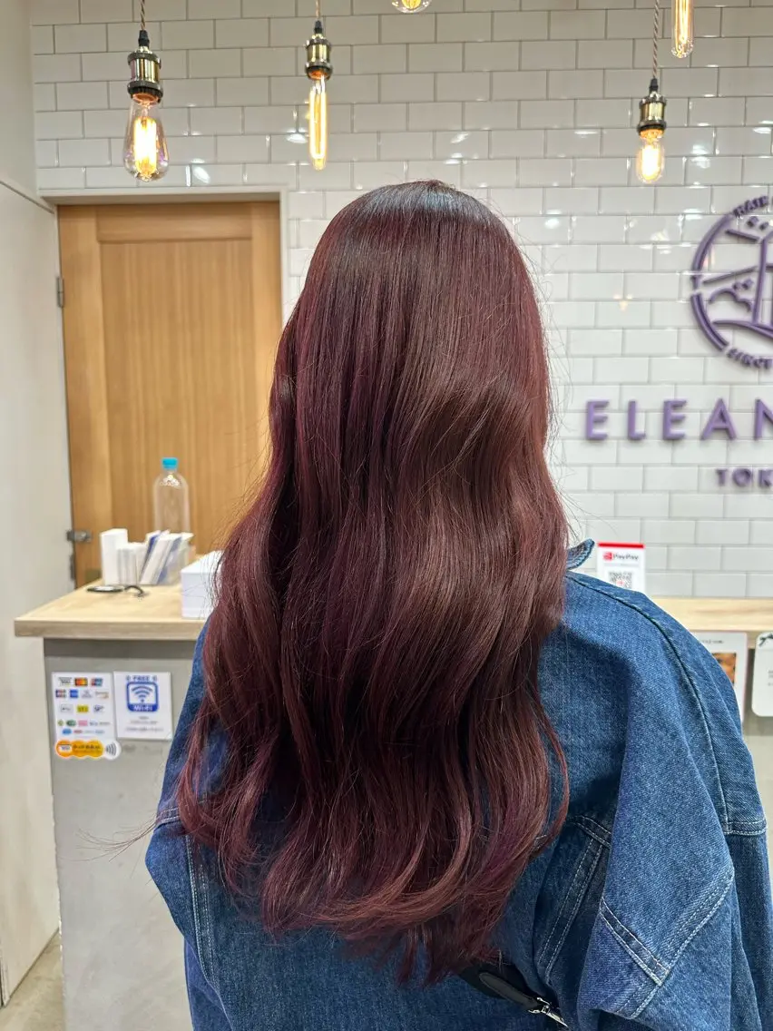 ロング カラー ヘアカラー トリートメント 𝐑𝐮𝐧𝐚 🩵のヘアスタイル