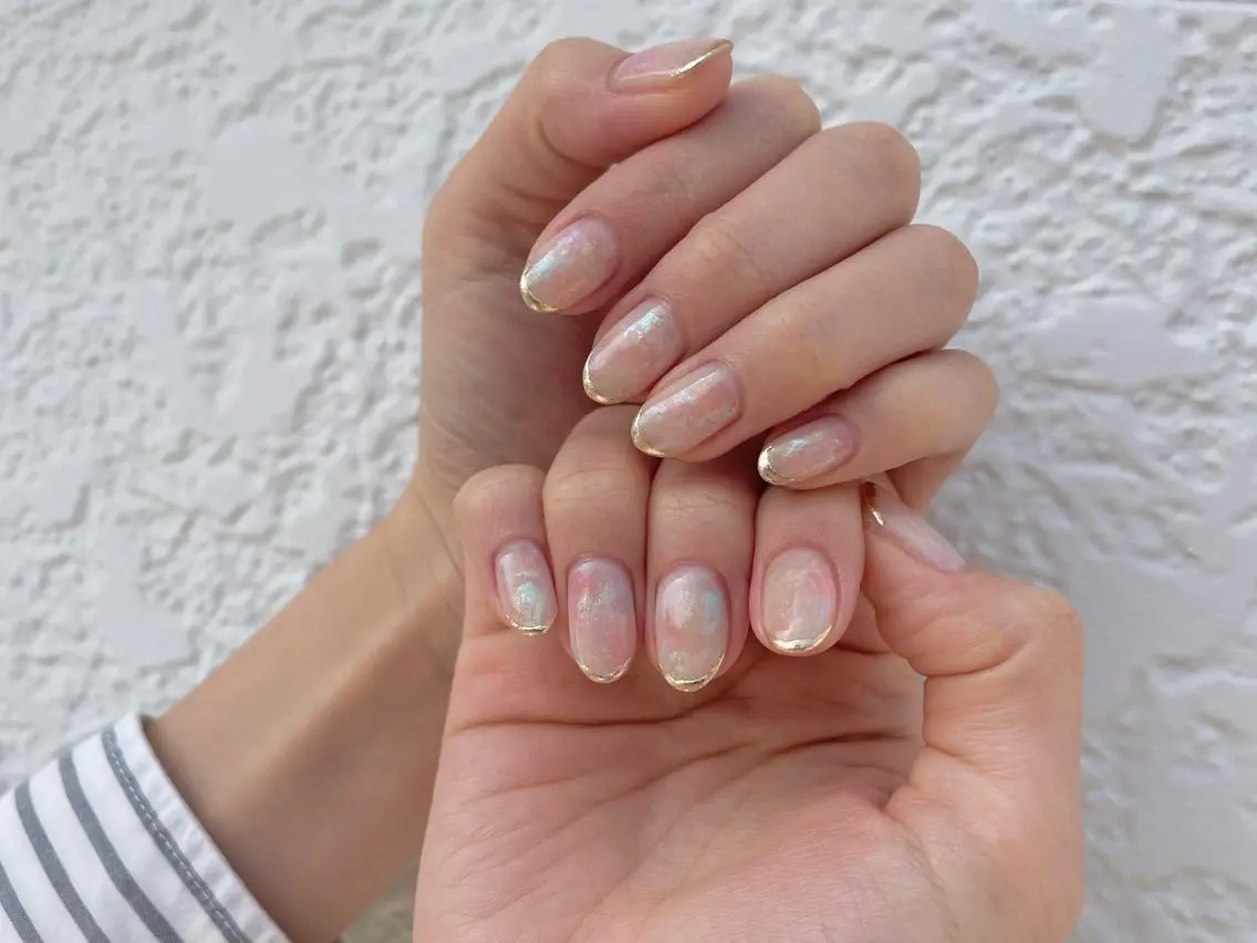 ネイル ミラーネイル ニュアンスネイル riri-nail Rie Endoのネイルデザイン