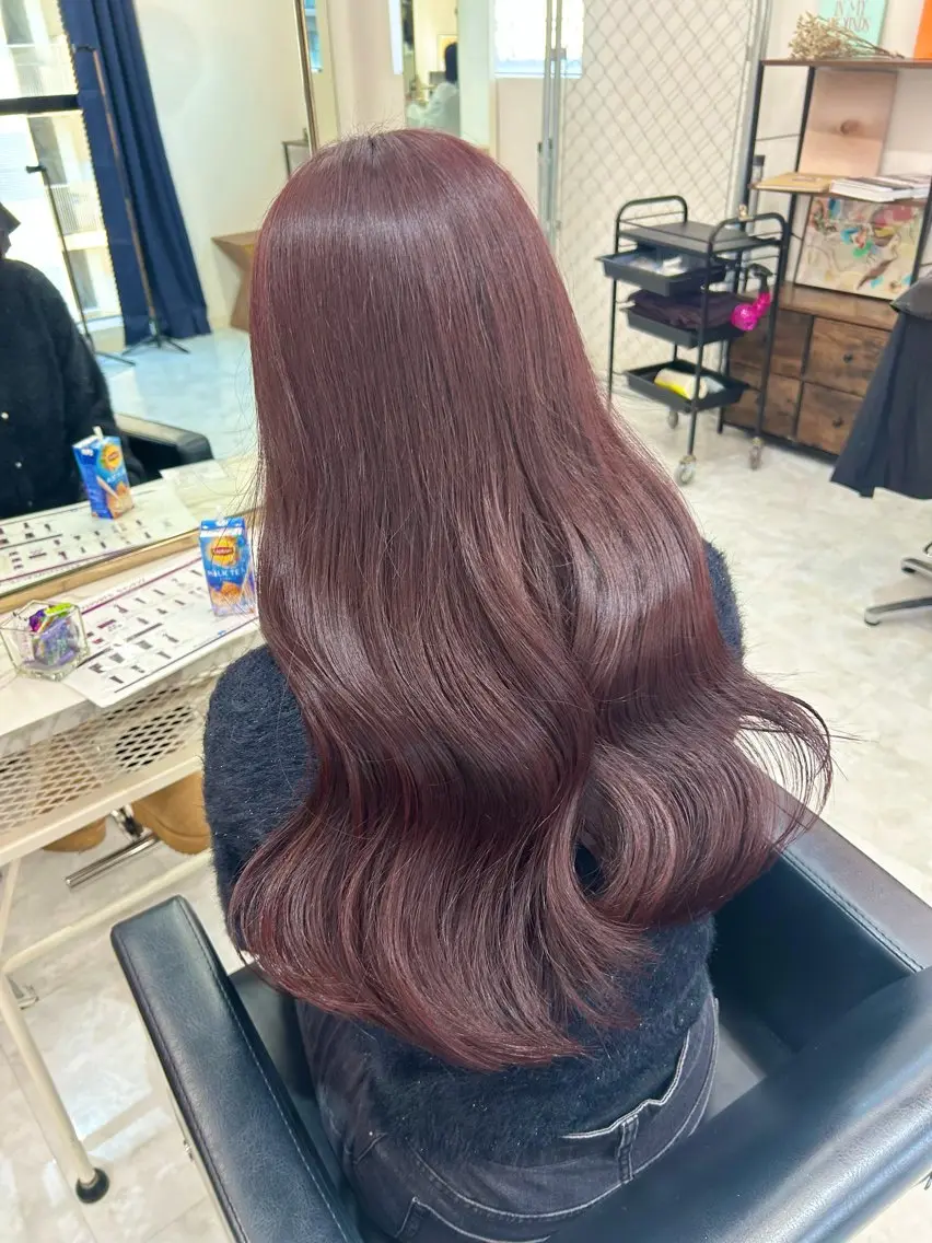ロング カラー カット ヘアカラー 🥀YUIHA🥀 テザインカラー♥のヘアスタイル