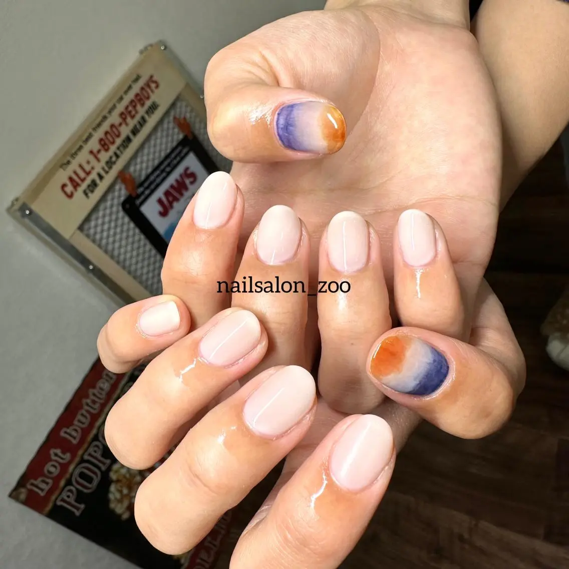 定額サンプルデザイン1-2本アート¥6500＊オフ込みの写真