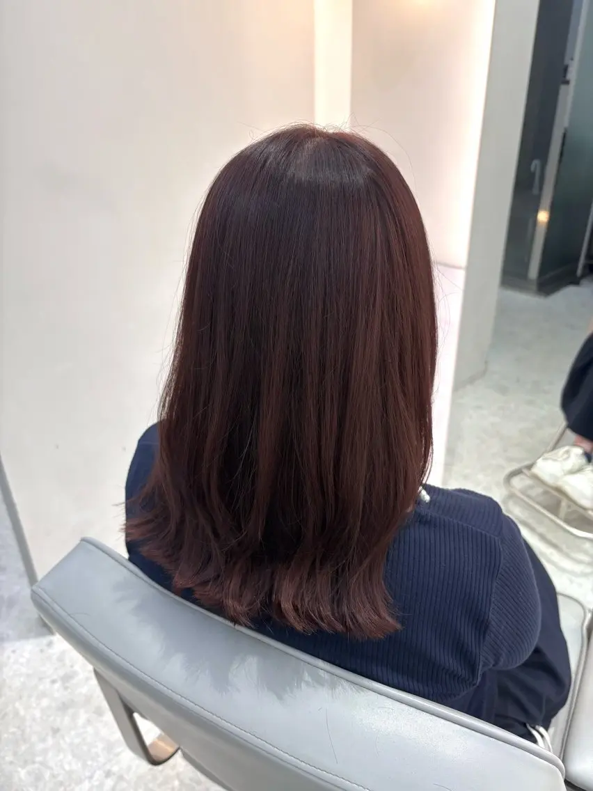 ミディアム カラー カット ヘアカラー トリートメント *Zina S * Natsukiのヘアスタイル