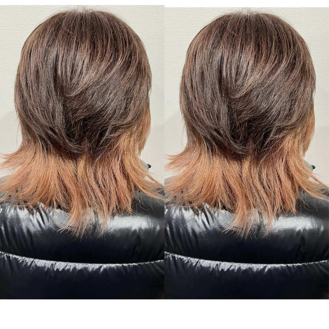 ミディアム 切っぱなし💇‍♀️ イヤリング🎨龍之介のヘアスタイル