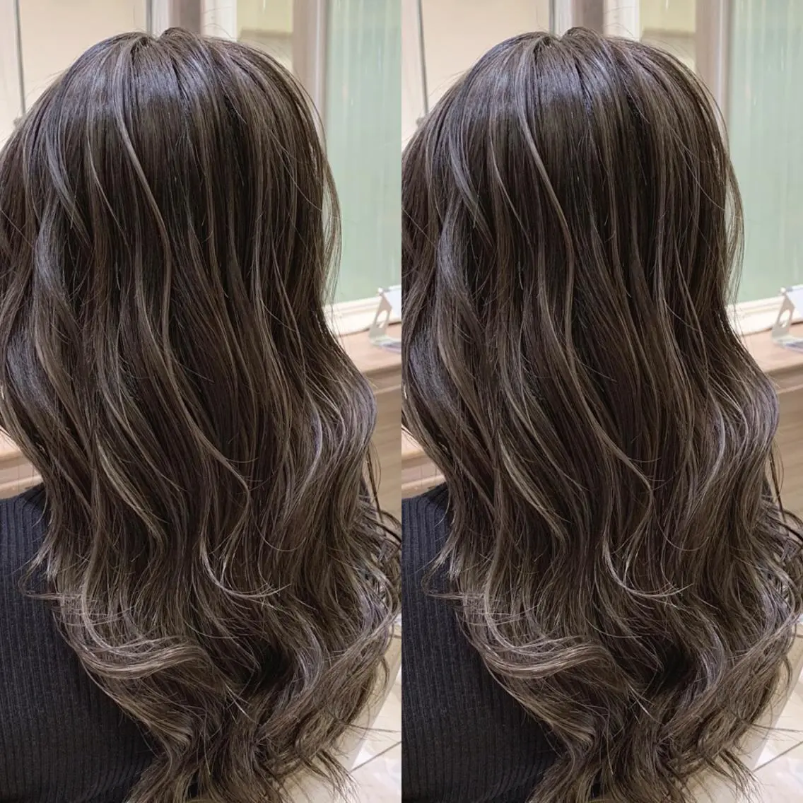 セミロング カラー ヘアアレンジ 小白井 由美のヘアスタイル