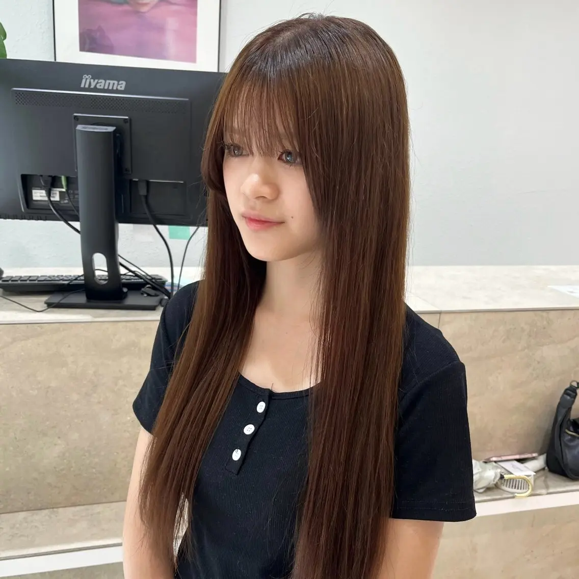 ロング ヘアカラー 🫧透明感カラー🫧 大橋美優のヘアスタイル