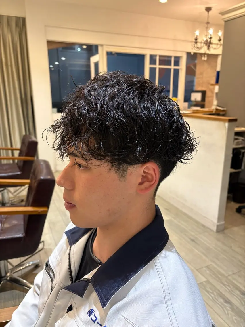 パーマ メンズ 田村優 能見台のヘアスタイル