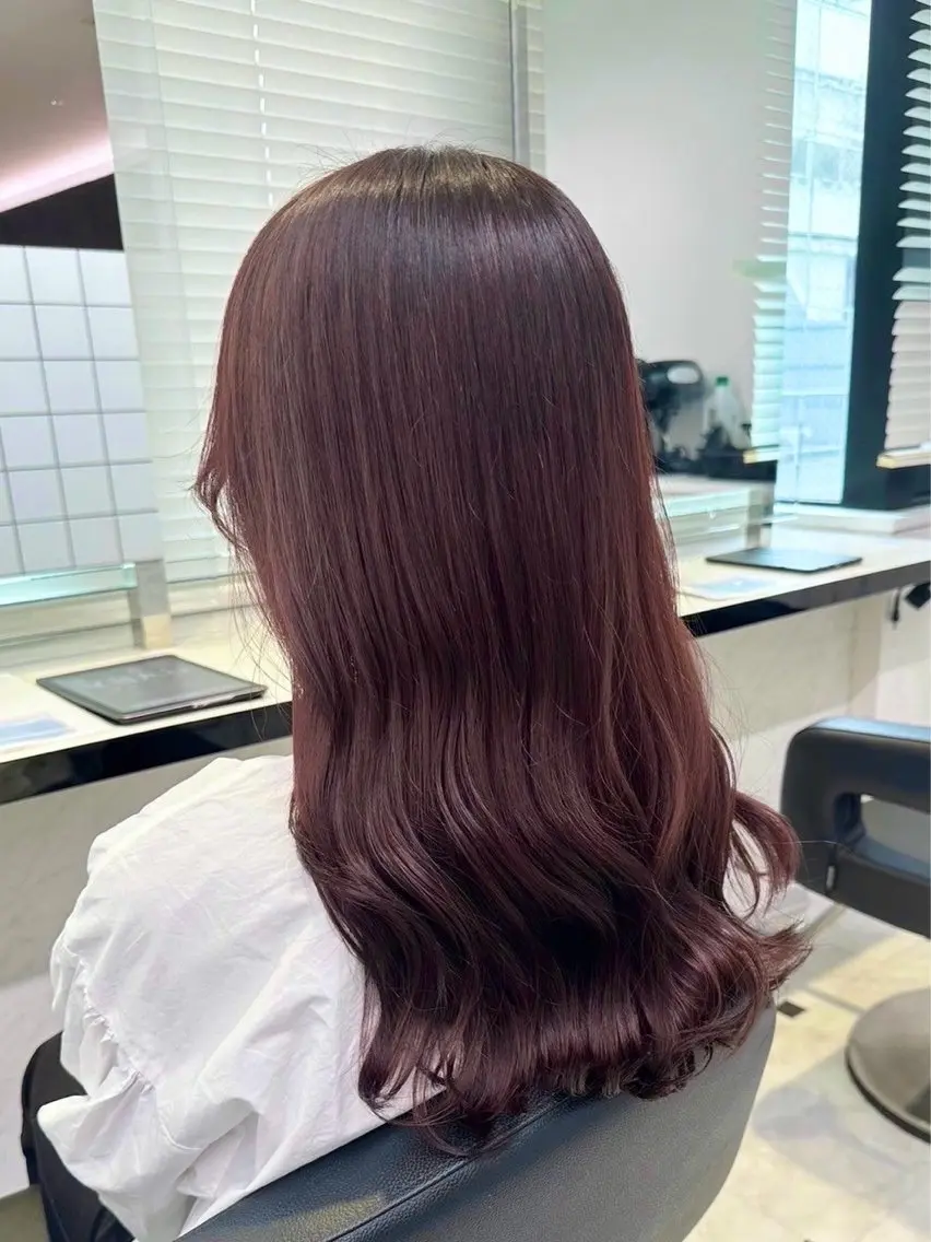 カラー 儚いピンク🩷 /メンズパーマのヘアスタイル