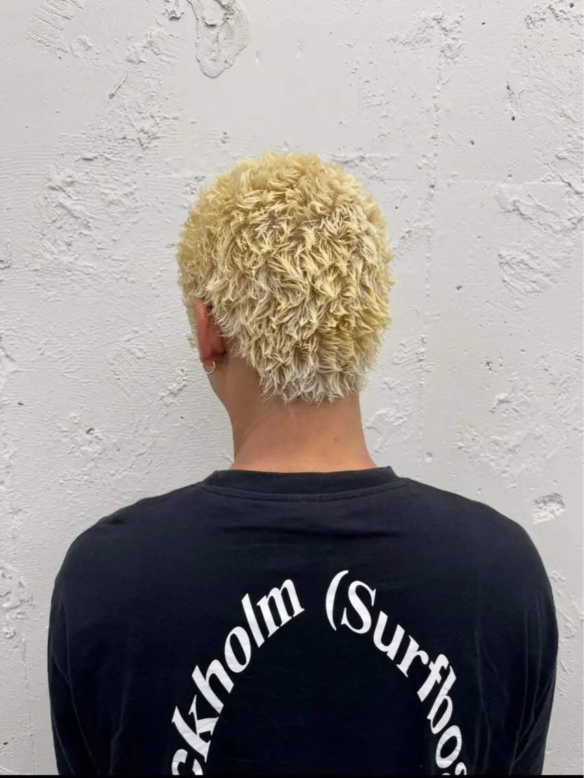 ショート カラー パーマ メンズ メンズパーマ カット ヘアカラー パーマ 💈メンズ特化💈 TASUKUのヘアスタイル