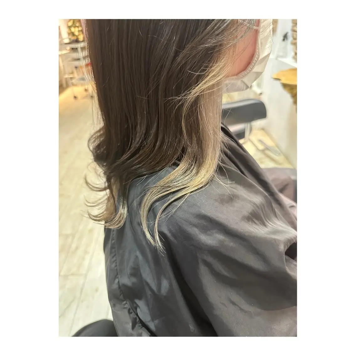 ミディアム カラー 切りっぱなしボブ ミディアムパーマ バレイヤージュ ベージュカラー ブリーチ カット ヘアカラー トリートメント メンズパーマ 次元のヘアスタイル