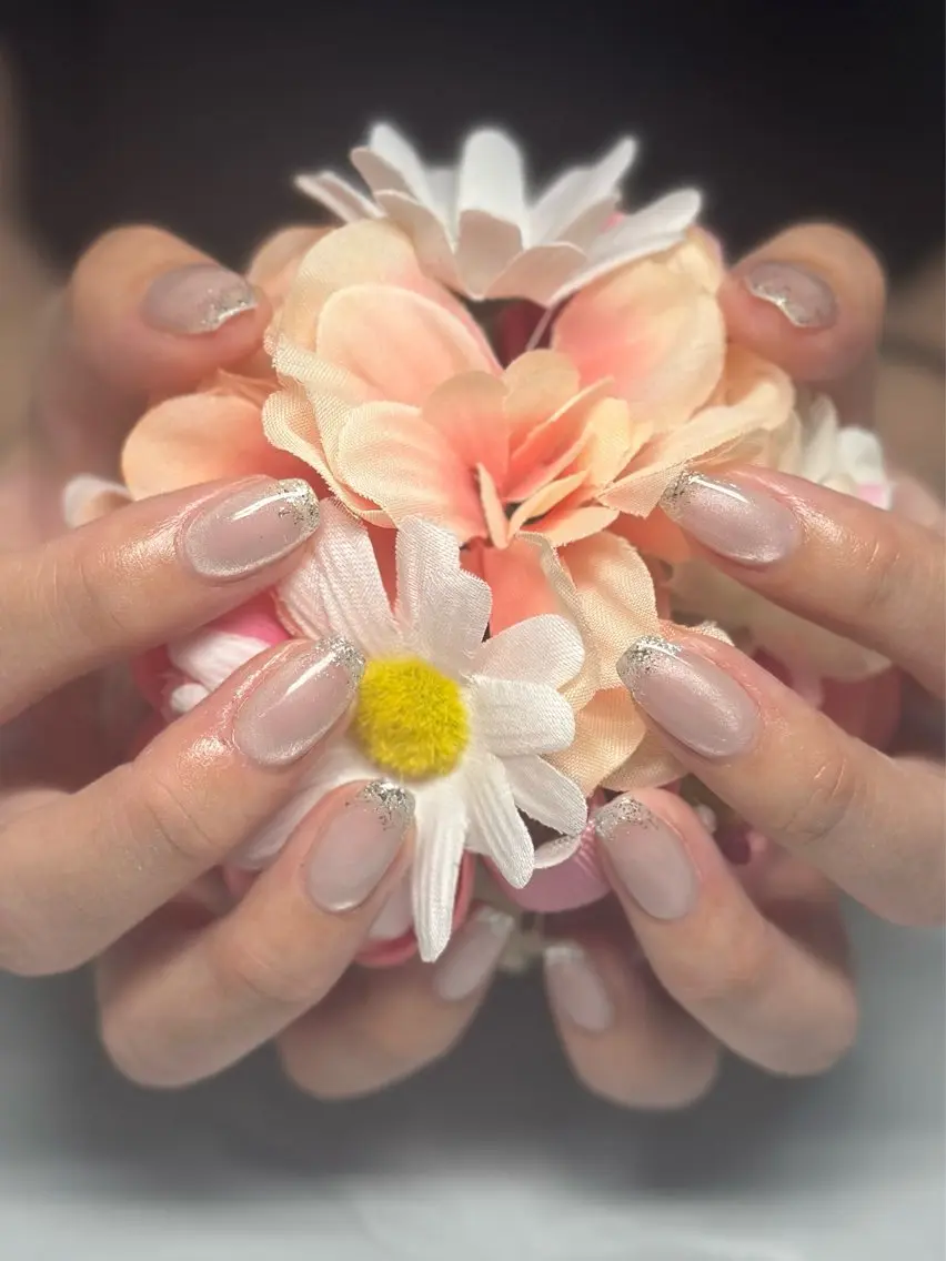 ネイル ラメ(グリッター) ワンカラーネイル nyasu nailのネイルデザイン