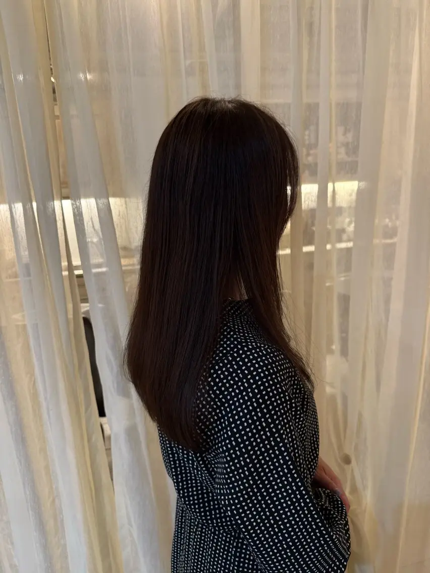 ロング 藤原 百花のヘアスタイル