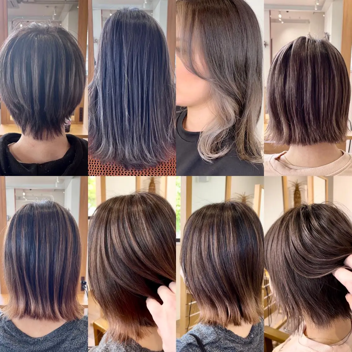 ミディアム カラー バレイヤージュ レイヤーカット 髪質改善特化KIZU /艶髪研究（京都）のヘアスタイル