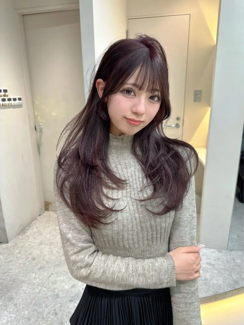 ロング カラー カット ヘアカラー トリートメント 《髪質改善✖️オリー ブ🧸》小嶋拓也のヘアスタイル