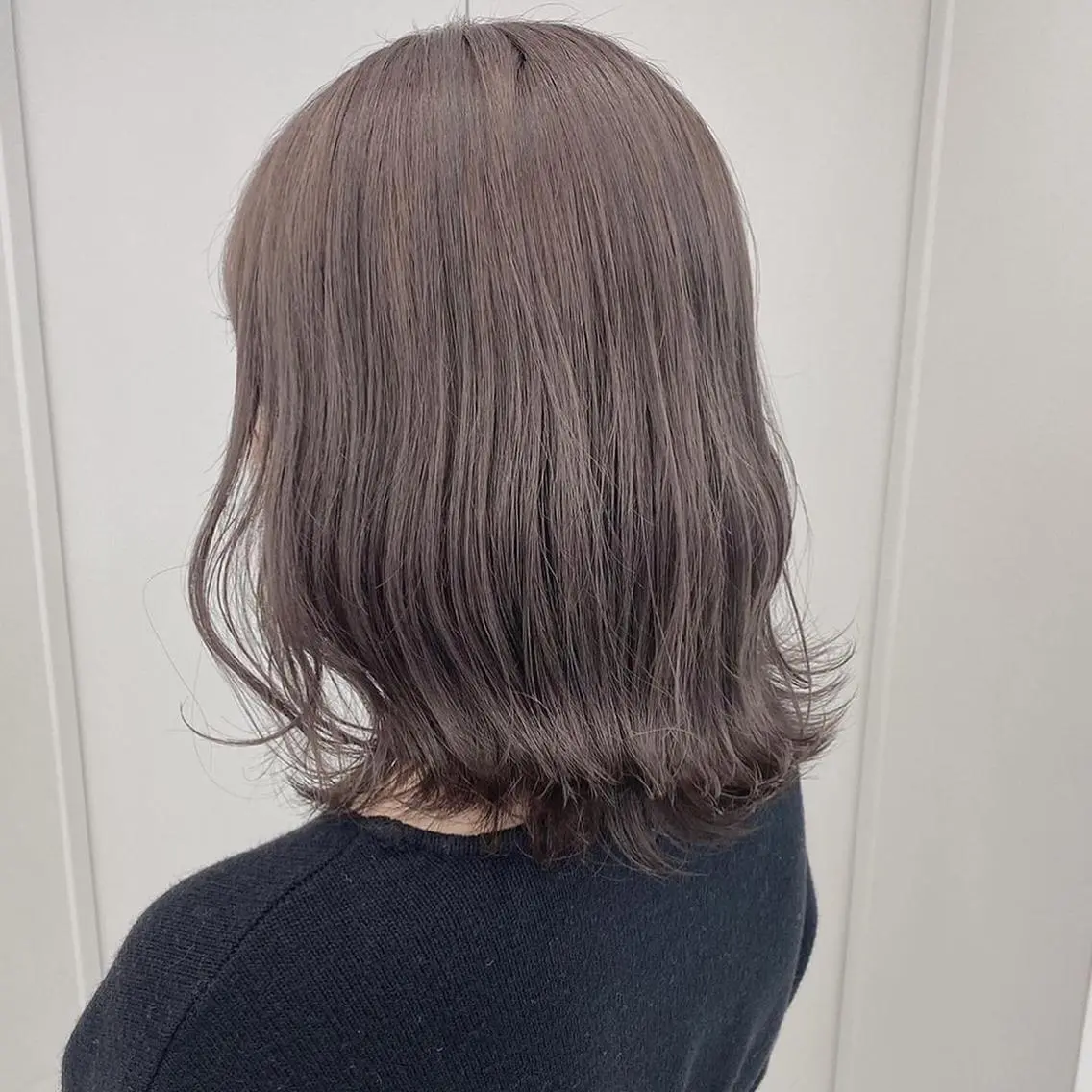 セミロング カラー ヘアアレンジ ダブルカラー｜ なおき｜池袋美容師のヘアスタイル