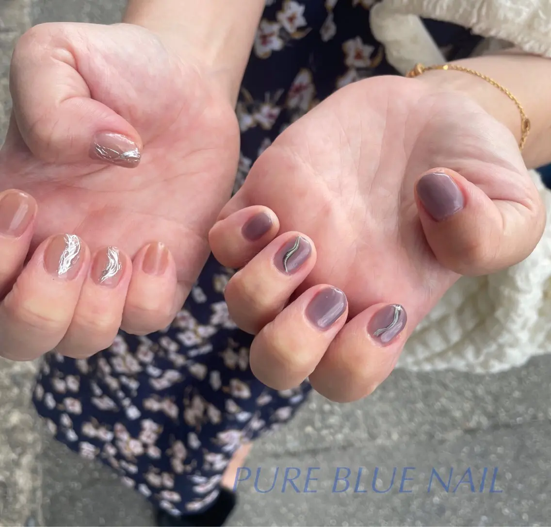 ネイル PURE BLUE NAILのネイルデザイン