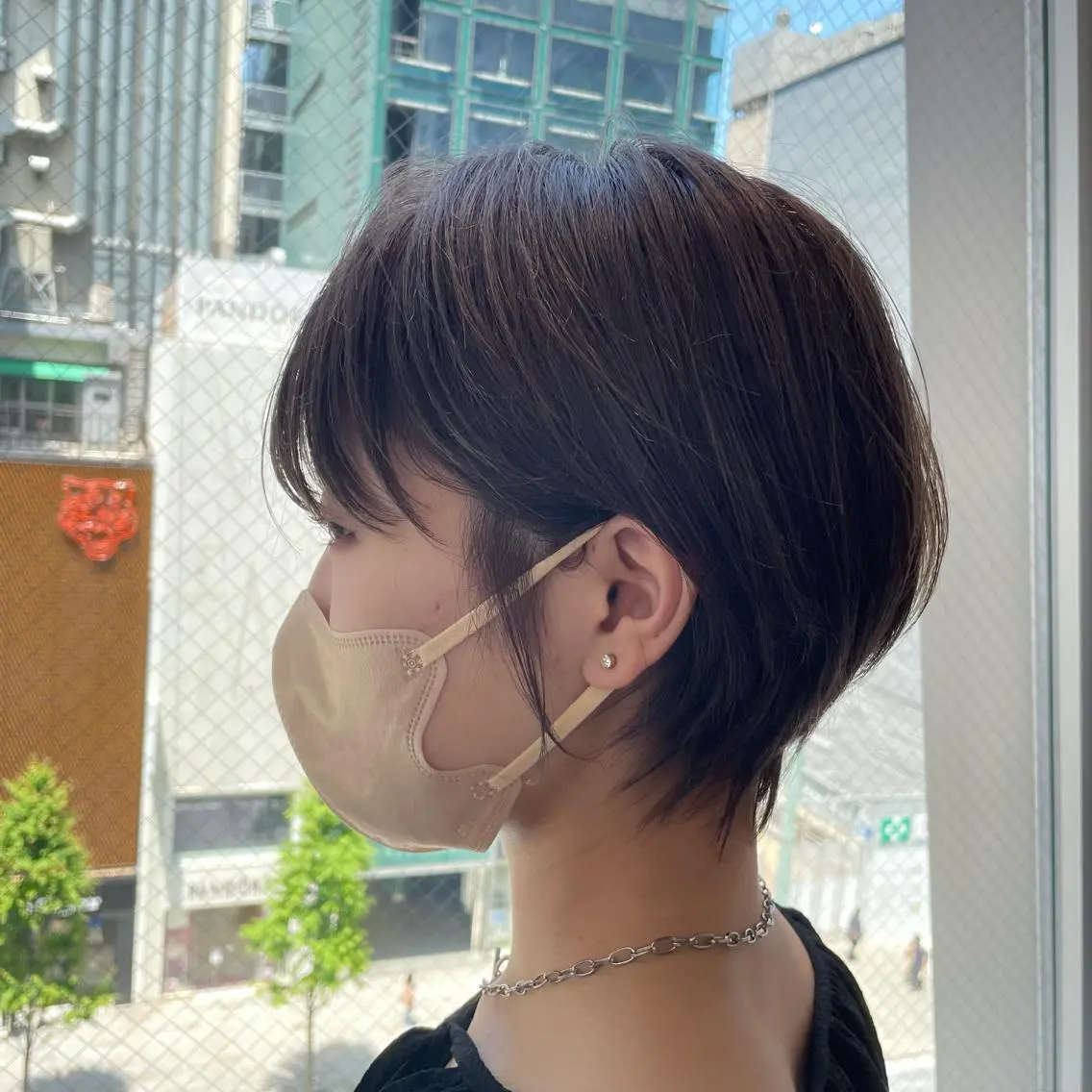 ショート 🤎小顔レイヤー /ベージュ🤎友香のヘアスタイル