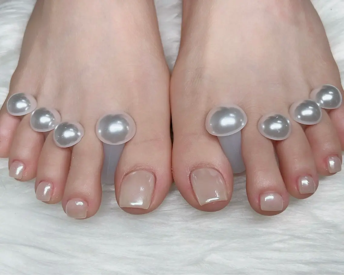 ネイル フットネイル ミラーネイル Sunset Nail 柏のネイルデザイン