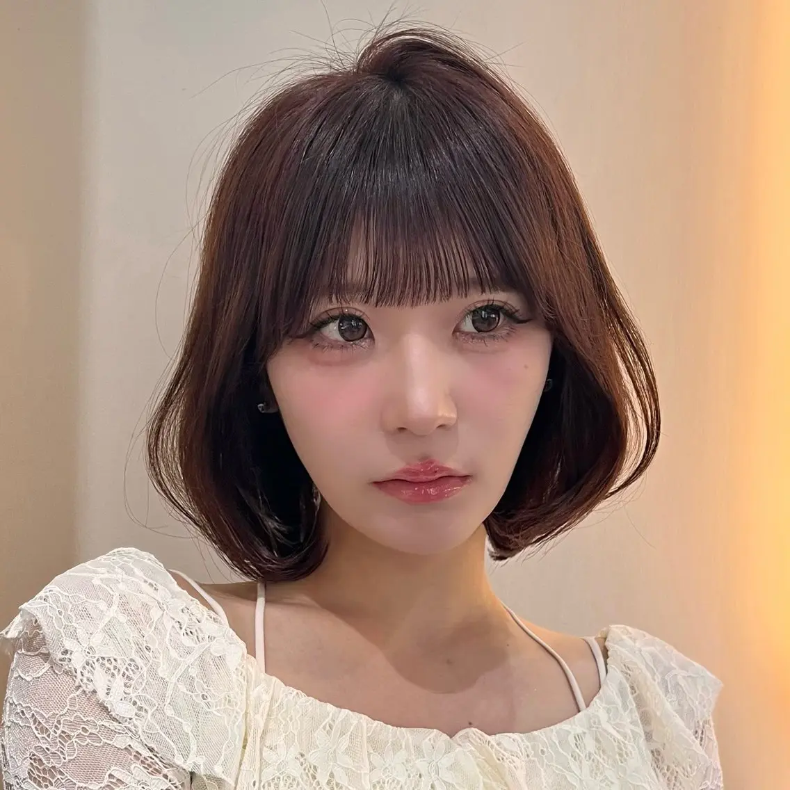 セミロング カラー ロングカット/ うる艶カラー/ユイのヘアスタイル