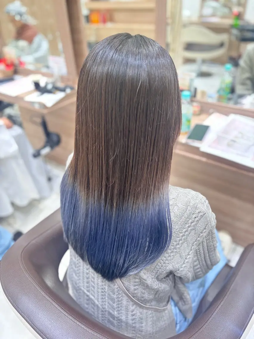 ロング カラー 🐈‍⬛SARA🎀 縮毛矯正のヘアスタイル