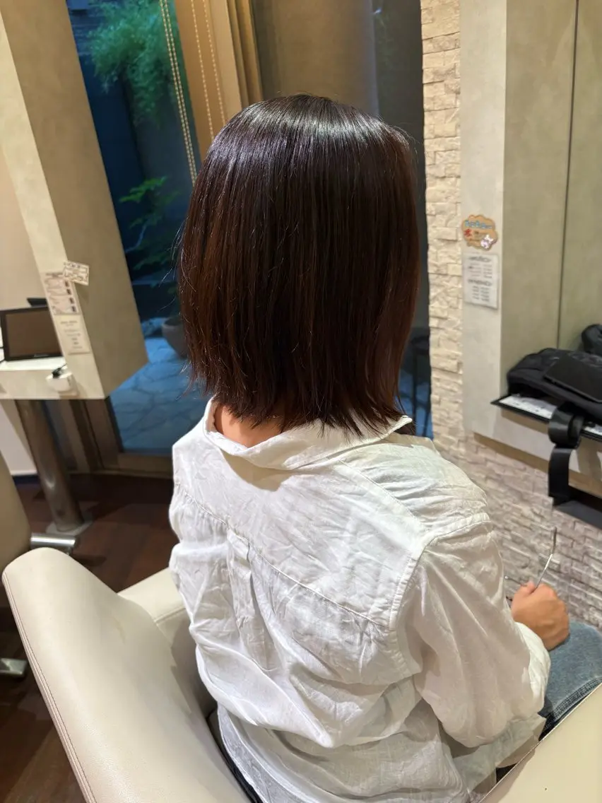 ミディアム 扇 空のヘアスタイル